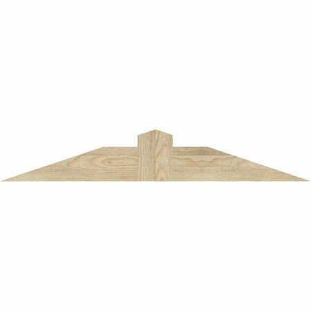 Ekena Millwork Portland Rough Sawn Timber Gable Bracket, Douglas Fir, 36"W x 6"H x 2"D x 4"F, 4/12 Pitch GBW036X06X0204POR00RDF